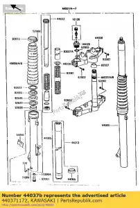 Kawasaki 440371172 support-fourche-sous - La partie au fond