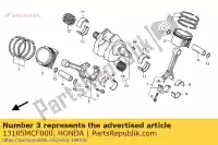 13105MCF000, Honda, piston, rr. (std.) honda vtr 1000 2000 2001 2002 2003 2004 2005 2006, Nouveau