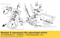 35100MGSD11, Honda, commutateur assy., combinaison honda nc  xa integra d dct xd dtc sd s x sa nc700s nc700sa nc700sd 700 , Nouveau