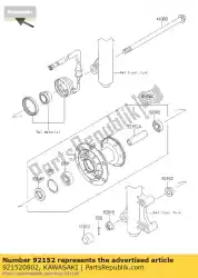 Ici, vous pouvez commander le collier klx125caf auprès de Kawasaki , avec le numéro de pièce 921520802: