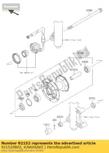 kawasaki 921520802 collier klx125caf - La partie au fond