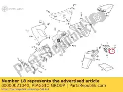 Qui puoi ordinare noce da Piaggio Group , con numero parte 00000021040:
