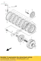 2120035G00, Suzuki, conjunto de engrenagens, prima suzuki rm z 450 2005 2006 2007, Novo