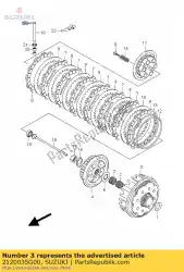 Aqui você pode pedir o conjunto de engrenagens, prima em Suzuki , com o número da peça 2120035G00: