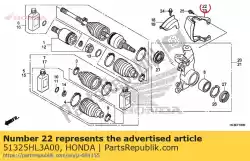 Qui puoi ordinare guardia, r. Fr. Fuoribordo da Honda , con numero parte 51325HL3A00: