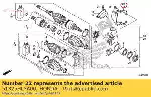 honda 51325HL3A00 garde, r. fr. hors-bord - La partie au fond