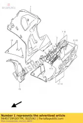 Here you can order the cowl assy,under from Suzuki, with part number 9440739F00Y7M: