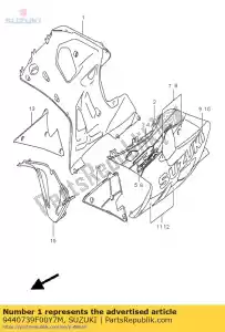 Suzuki 9440739F00Y7M cowl assy,under - Bottom side