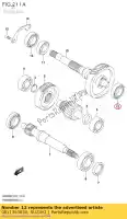 0811363030, Suzuki, Ball bearing ko suzuki  ah sv tl tr uh ux 50 125 150 200 1000 1992 1994 1997 1998 1999 2000 2001 2002 2003 2004 2007 2008 2009 2010 2011 2014 2015 2016 2017 2018 2019 2020, New