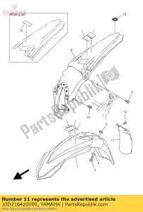 yamaha 33D216420000 guardia, solapa - Lado inferior