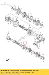 Tutaj możesz zamówić bieg, 5 od Suzuki , z numerem części 2425140F40: