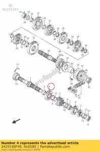 Suzuki 2425140F40 bieg, 5 - Dół