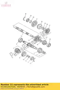 yamaha 933062064500 cuscinetto (4nk) - Il fondo