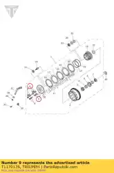 Ici, vous pouvez commander le ressort, embrayage auprès de Triumph , avec le numéro de pièce T1170176: