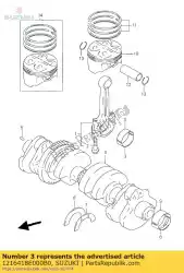 Here you can order the bearing,crk pin from Suzuki, with part number 1216418E000B0: