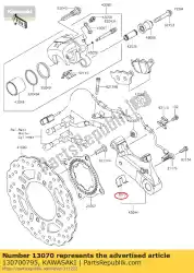 Ici, vous pouvez commander le guide, support de fixation kle650e auprès de Kawasaki , avec le numéro de pièce 130700795: