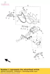 Aqui você pode pedir o conjunto de unidade de luz de licença em Yamaha , com o número da peça 26P847450000: