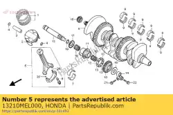 rod assy., verbinden van Honda, met onderdeel nummer 13210MEL000, bestel je hier online: