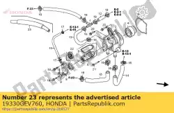 Tutaj możesz zamówić tuba komp. C, odpowietrznik od Honda , z numerem części 19330GEV760: