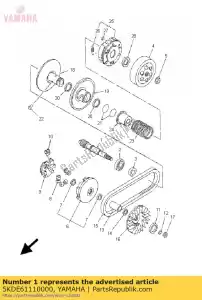 yamaha 5KDE61110000 gear, primary drive - Bottom side