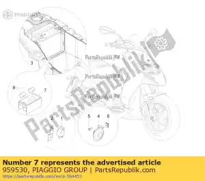 Piaggio Group 959530 support - Bottom side