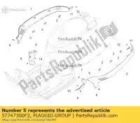 57747300F2, Piaggio Group, Terminal lewy     , Nowy