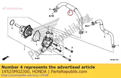 Ici, vous pouvez commander le tuyau a, eau auprès de Honda , avec le numéro de pièce 19525MGZJ00:
