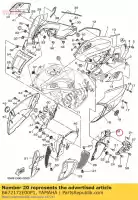 B672172E00P1, Yamaha, Quedarse, cubierta lateral 1 yamaha  mt 1000 2016 2017 2018 2019 2020 2021, Nuevo