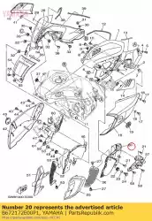 Aqui você pode pedir o ficar, tampa lateral 1 em Yamaha , com o número da peça B672172E00P1: