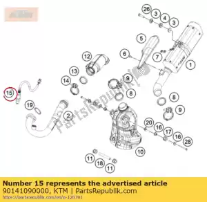 ktm 90141090000 sensor de oxigeno - Lado inferior