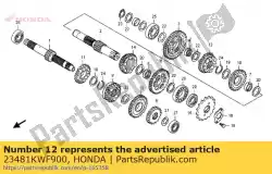 Aquí puede pedir no hay descripción disponible en este momento de Honda , con el número de pieza 23481KWF900: