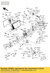 Ici, vous pouvez commander le fan-assy auprès de Kawasaki , avec le numéro de pièce 595020008: