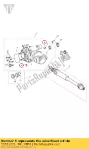 triumph T3551272 rondelle d'étanchéité 14,5 x 20 x 1,4 - La partie au fond