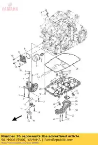 yamaha 901490615900 vis - La partie au fond