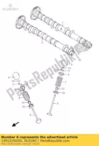 Suzuki 1291229G00 zawór wydechowy - Dół