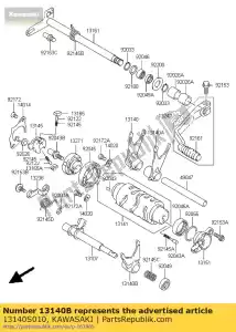 kawasaki 13140S010 fork-shift ksf400-a1 - Lado inferior