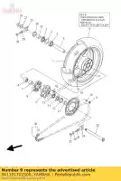 941191702500, Yamaha, band (190/50 zr17m / c 73w d218) yamaha yzf r 1000 1, Nieuw