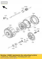 Aquí puede pedir embrague de placa zx750-f1 de Kawasaki , con el número de pieza 130891066: