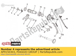 Aprilia AP9150303, Bloquer, OEM: Aprilia AP9150303