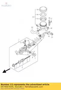 suzuki 5974007D00 tank assy,res. - Bottom side