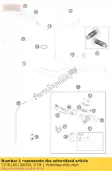 Tutaj możesz zamówić kierownica renthal czarna 13 od KTM , z numerem części 7770200100030: