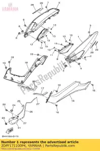 yamaha 2DPF171100P4 tampa, lado 1 mnm3 - Lado inferior