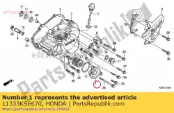 Ici, vous pouvez commander le couvercle, filtre à huile auprès de Honda , avec le numéro de pièce 11333KSE670: