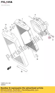 suzuki 0932010055 cushion,oil coo - Bottom side