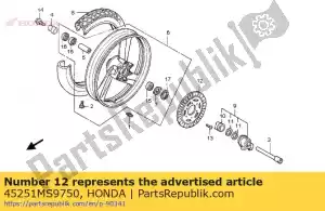 Honda 45251MS9750 disco, fr. freno - Il fondo