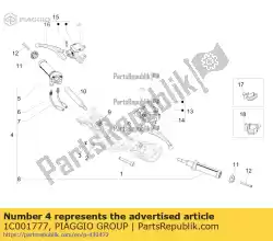 Here you can order the throttle control sleeve assembly from Piaggio Group, with part number 1C001777: