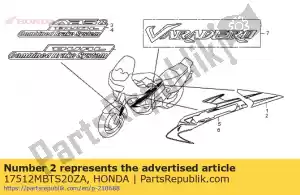 Honda 17512MBTS20ZA pasek, l. zbiornik paliwa * typ - Dół
