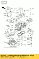 110081362, Kawasaki, head-comp-cylinder ej650-a1 kawasaki w 650 1999 2001 2002 2003 2004 2005 2006, New