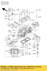 head-comp-cylinder ej650-a1 van Kawasaki, met onderdeel nummer 110081362, bestel je hier online: