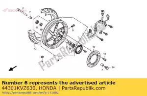 honda 44301KVZ630 essieu, fr. roue - La partie au fond